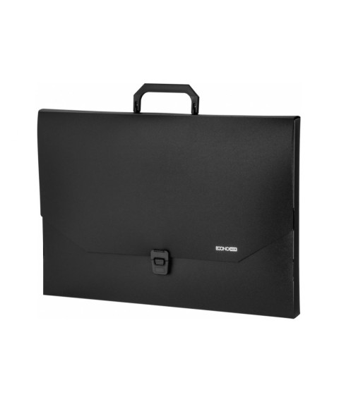 Servietă din plastic A3, negru, Economix